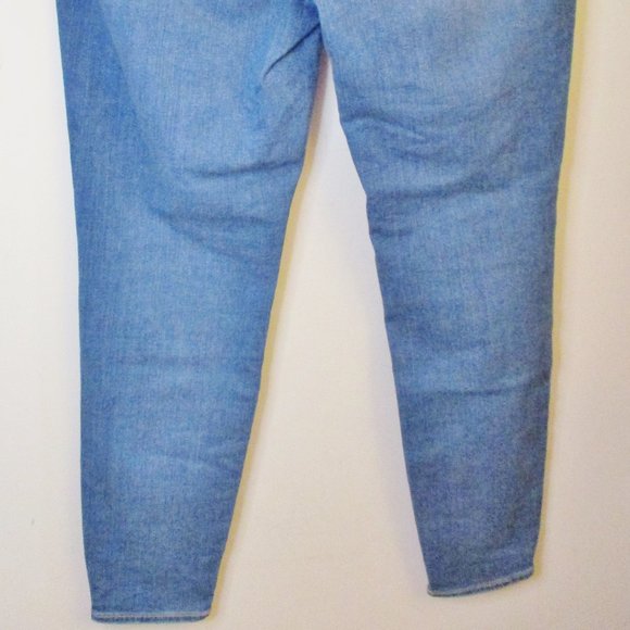 Torrid Premium Sky High Skinny Women's Straight Leg Blue Jeans, Distressed, 16 R - Picture 6 of 11